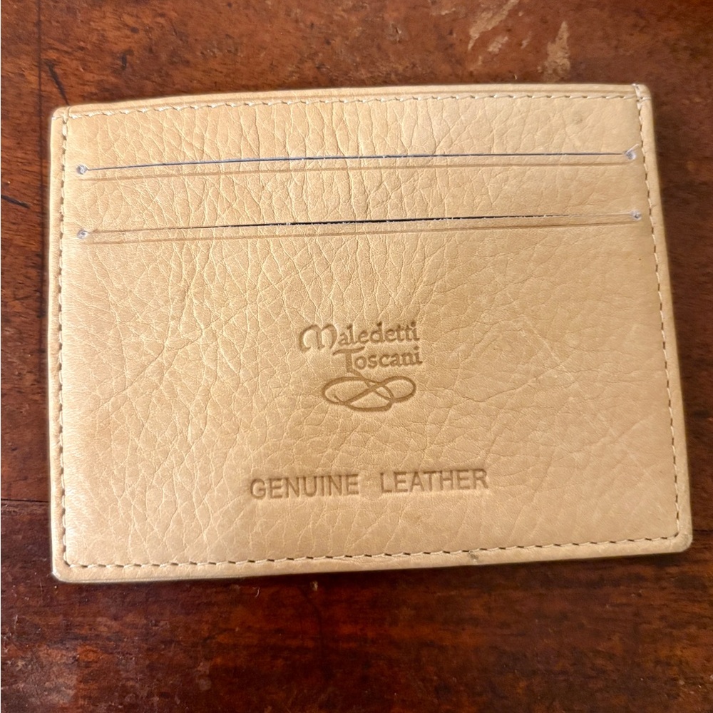 Maledetti Toscani Tan Leather Card Holder